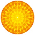 Sun from a Penrose Pattern Royalty Free Stock Photo