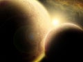 Sun, planet and supernova