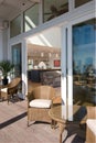 Sun porch and interior Royalty Free Stock Photo