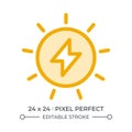 Sun power duotone color ui icon