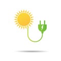 Sun Power green Green energy, Power green Royalty Free Stock Photo