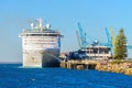 Sun Princess cruise ship in Port Adelaide Royalty Free Stock Photo