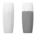 Sun Protection Cosmetic Bottle. 3d Realistic Set