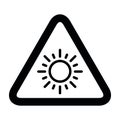 Sun protection factor icon, uv radiation block symbol, sun protect skin vector illustration