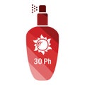 Sun protection spray icon