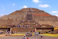 People on the Sun pyramid in teotihuacan mexico XI