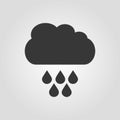 Sun with rain icon,vector best flat icon. Royalty Free Stock Photo