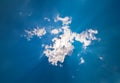 Sun Ray Burst From Behind A Cloud Royalty Free Stock Photo