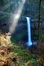 Sun Ray at Silver Falls Royalty Free Stock Photo