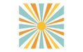 Sun rays background abstract sunshine vector illustration summer design yellow orange Royalty Free Stock Photo