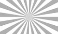 Sun rays background. Sun ray light. Radial burst. Sunburst grey pattern. Gray background. Beam line. Radiate lines sunlight Royalty Free Stock Photo