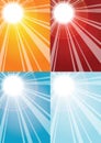 Sun rays backgrounds