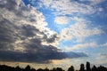 Sun rays and clouds Royalty Free Stock Photo