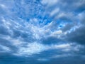 Sky Thunder Clouds Blue Background Storm Clears Royalty Free Stock Photo