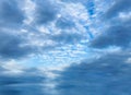 Sky Thunder Clouds Blue Background Storm Clears Royalty Free Stock Photo