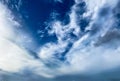 Sky Thunder Clouds Blue Background Storm Clears Royalty Free Stock Photo