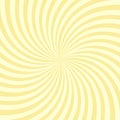 Sun rays Retro vintage style on yellow background. Vector Royalty Free Stock Photo