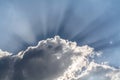 Sun rays shining Royalty Free Stock Photo