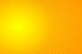 Sun rays, sunburst on yellow and orange color background. Vector illustration summer background design Royalty Free Stock Photo