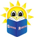 Sun Reading a Book titled Summer Reading