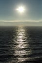 The Sun reflecting off the sea Royalty Free Stock Photo