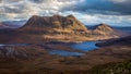 A view of Cul Mor from the summit of Stac Pollaidh Royalty Free Stock Photo