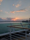 Sun Rise From Cruise Ship