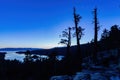 Sun rise landscape around the Emerald Bay of Lake Tahoe