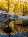 Sun rise landscape around the Emerald Bay of Lake Tahoe