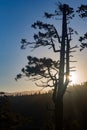 Sun rise landscape around the Emerald Bay of Lake Tahoe