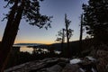 Sun rise landscape around the Emerald Bay of Lake Tahoe