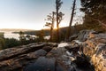 Sun rise landscape around the Emerald Bay of Lake Tahoe