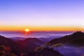 The sun rise in the morning.for natural background Royalty Free Stock Photo