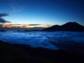 Sun rise from mount batur