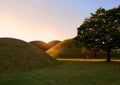 Tumuli park royal tombs complex Royalty Free Stock Photo