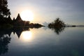 Sun rise at the pool at Lake Manyara