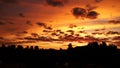 Sun rise summer solstice magic clouds