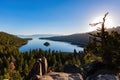 Sun rise view of the Lake Tahoe  Emerald Bay and Fannette Island Royalty Free Stock Photo