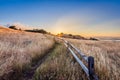 Foggy sunrise over Mount Tamalpais Royalty Free Stock Photo