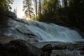Sun Rises Over Carlon Falls in Yosemite Royalty Free Stock Photo
