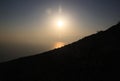 The Sun Rises over the Dead Sea Royalty Free Stock Photo
