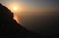 Sun Rises over the Dead Sea Royalty Free Stock Photo