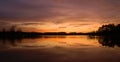 Sunrise at Lake Weiss near Cedar Bluff, Alabama Royalty Free Stock Photo