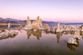 Sunrise from the South Tufa Area in Mono Lake. Royalty Free Stock Photo