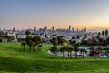 Sunrise over Mission Dolores Park