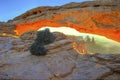 Sun rising mesa arch, arches national park, utah, usa Royalty Free Stock Photo