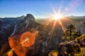 Sun Rising Over Glacier Point Royalty Free Stock Photo