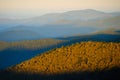 Sun rising over the Great Smoky Mountains Royalty Free Stock Photo