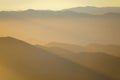 Sun rising over the Great Smoky Mountains Royalty Free Stock Photo