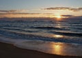 Sunrise over Atlantic Beach in North Carolina Royalty Free Stock Photo